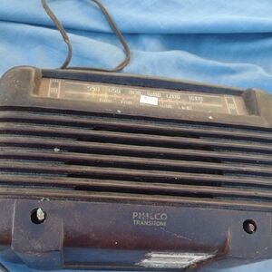 Antique1952 Philco Transitone AM Radio - Brown